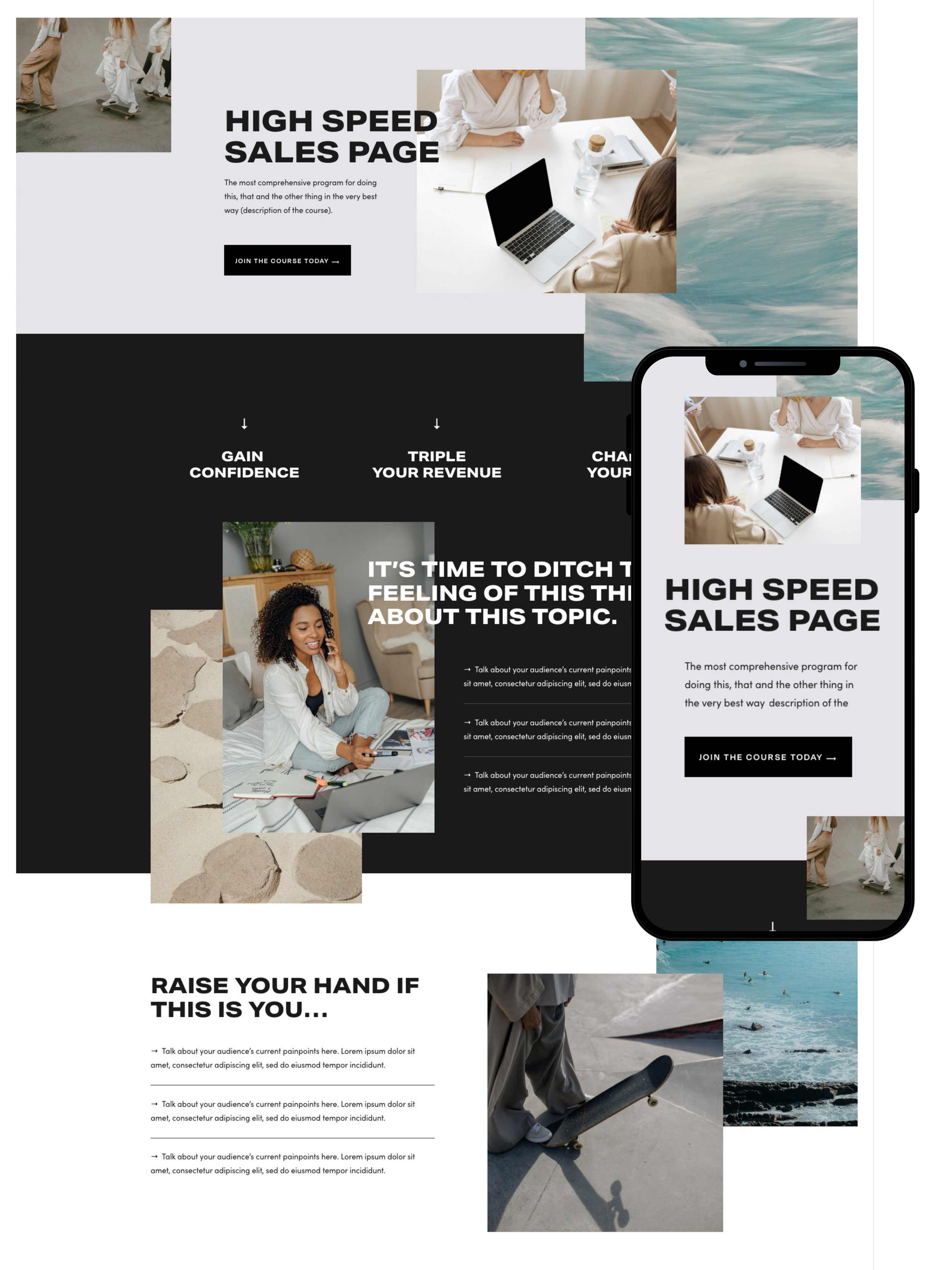 Sales Page Design | Elite Launch Design - Create in Alabama ,Al for Higher Conversions